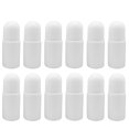 thumbnail image 1 of 12pcs 50ML Plastic Roller Bottles for Essential Oils Empty Refillable Roll on Bottles Reusable Leak-Proof DIY Deodorant Containers with Plastic Roller Ball(White), 1 of 8