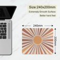 thumbnail image 2 of Boho Neutral Sun Sunshine Mouse Pad MidCentury Modern Decor for Desk Small Gaming Mouse Pad Square Design Boho Desk Accessories Perfect for Home Office 9.5x7.9 Inch, 2 of 4