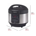 thumbnail image 2 of Starfrit Electric Pressure Cooker 8L (8,5Qt) Capacity, Steam Tray, Measuring Cup & Spatula, 11 Preset Cooking Functions, Black, 2 of 7