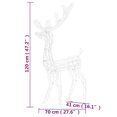thumbnail image 4 of vidaXL Acrylic Reindeer Christmas Decorations 2 pcs 120 cm Blue, 4 of 5