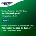 thumbnail image 2 of Equate Nicotine Gum, Menthol, 2mg, 2 of 5