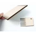 thumbnail image 4 of 5Pcs Wooden Knitting Loom Boards Rectangle Weaving Loom Kit Natural Wood Knitting Comb Small Frame Tools Set with Plastic Crochet Needles Wool Threads for DIY Weaving Handcrafts Beginners, 4 of 9