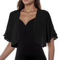 thumbnail image 2 of (2-Pack) Kcodviy Women Solid Mesh Womens Fall Cardigan Sweaters Irregular Short Sleeve Loose Acrylic Cardigan Beach Holiday Tops, 2 of 6
