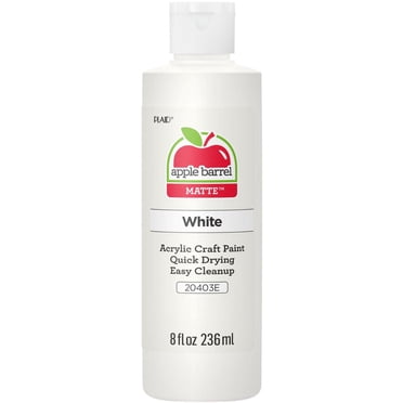 Apple Barrel Colors Matte Acrylic Craft Paint, 8 fl. oz., White