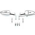 thumbnail image 2 of Krator Custom Rear View Mirrors Chrome Pair w/Adapters Compatible with Suzuki SV650 SV 650, 2 of 3