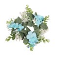 thumbnail image 1 of Hydrangea Candle Rings Wreaths Floral Candle Ring Candlerings For Pillar Candle, 1 of 4