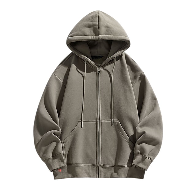 KIHOUT Men's Hoodies Jackets, Moisture Wicking & Breathable, Full Zip Solid Color Hooded Sweatshirt