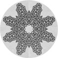 thumbnail image 1 of Ahgly Company Machine Washable Indoor Round Transitional Gainsboro Gray Area Rugs, 4' Round, 1 of 7