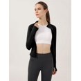 thumbnail image 4 of XINQIHANG Veste de Course Légère et Extensible pour Femmes à Fermeture Éclair Complète pour l'Entraînement, avec Trous pour les Pouces, 4 of 6