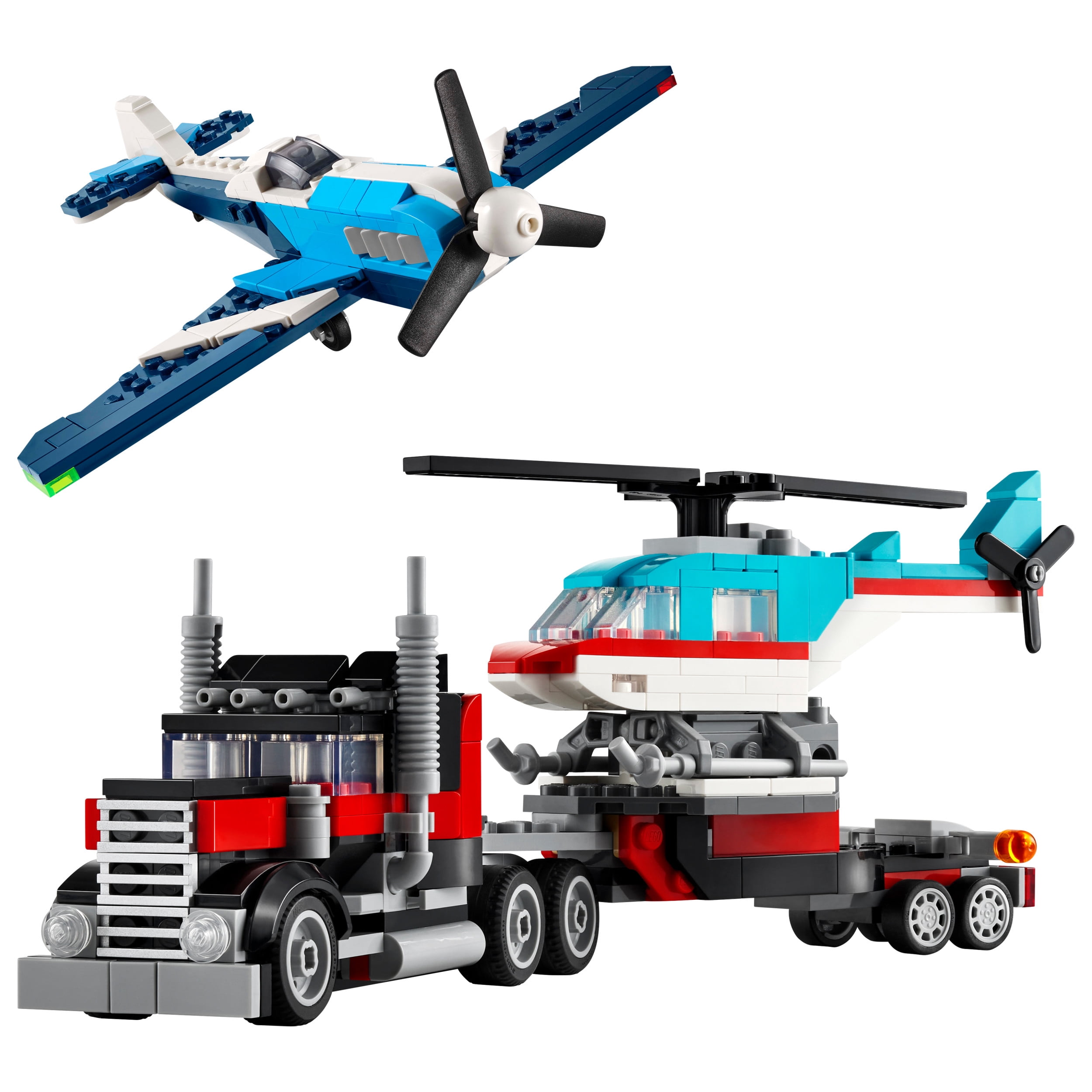 LEGO Creator Action Vehicles Gift Set - Building Toys for Boys & Girls, Ages 7+ - Toy Truck, Helicopter & Plane - Gift for Birthdays - 66832
