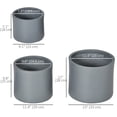 thumbnail image 3 of Outsunny Ensemble de 3 Pots de Fleurs, Pots de Fleurs avec Trous de Drainage, 3 of 9