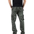 thumbnail image 5 of cllios Mens Cargo Pants Big and Tall Multi Pockets Pants Work Work Trousers Classic Workwear Cargo Pants, 5 of 5