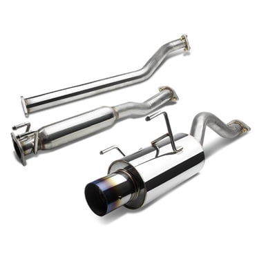 DNA MOTORING CBE-ARSX-S-BT Système d'Échappement Arrière de Chat en Acier Inoxydable [Compatible avec Acura RSX DC5 Type-S 02-06]