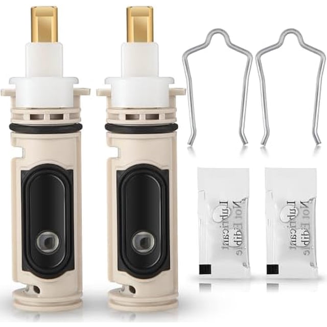 2Pack 1222 Replacement Cartridge Compatible with Moen, Tub Shower Cartridge Replacement Kit for One Handle Posi-temp Faucet (2 set)