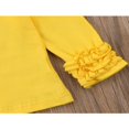 thumbnail image 5 of Baby Girl Long Sleeve T-shirt Crew Neck Cotton Ruffle Tops, 5 of 5