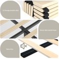 thumbnail image 4 of Bingirl King-Size Bed Frame with 51-Inch Tall Headboard, Platform Design, Leather Upholstered, 4 Storage Drawers, USB Charging Station, LED Lights, No Box Spring Required, Easy to Assemble - Grey, 4 of 6