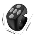 thumbnail image 3 of Boovnll Thumb Ring Remote, Fingertip Wireless Bluetooth Remote Control Fingertip Wireless Bluetooth Remote Control Short Video Like Remote Control Lazy Selfie Taker Ebook Page Turner, Smart Home, Home, 3 of 3