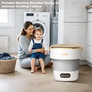 GloryStar Mini Portable Washing Machine and Dryer, Mini Washer 13L Portable Washing Machine Fully Automatic 3 Cleaning Modes Collapsible Camping Washer for Dorm Travel