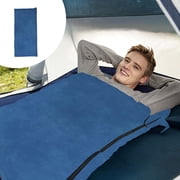 Warm Weather Sleeping Bag for Adults | 75x180cm (29.5x70in) | Lightweight 510g Polyester | Includes Storage Bag | Navy, Blue, Coffee, Orange, Green