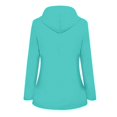 thumbnail image 3 of HTNBO Hooded Solid Color Rain Coats for Women Outdoor Windproof Plus Size Rain Jackets, 3 of 3