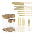 thumbnail image 4 of Sabatier 12 PC Knife Set Gold Blade, 4 of 14