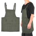 thumbnail image 3 of Painting Apron Art Apron Painting Pottery Apron Adult  Drawing Apron Artist Work Accessory With Pocket, 3 of 8