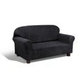 thumbnail image 1 of Damask Black Stretch Slipcover, 1 of 3