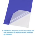 thumbnail image 4 of Unique Bargains Down Jacket Repair Patch 4' x 8', 2 Pack Self Adhesive Nylon Fabric Patch, Blue, 4 of 5
