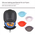 thumbnail image 2 of Air Fryer Pot Silicone Kitchen Reusable Non-stick Heat-resistant Vegetable Baking Basket Grill Home Frying Liner Replacement Red, 2 of 7
