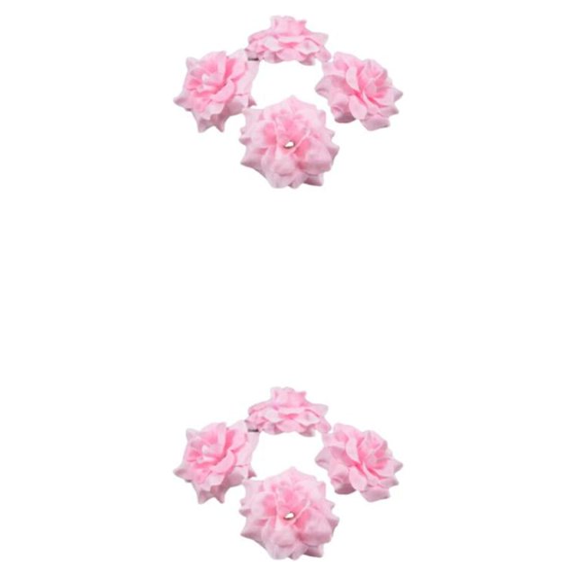 serony 50pack/lot Multi-color Fabric For Wide Application In Weddings And Parties Made Of Fabric Fiber Realistic Appearance Pink 4.5cm 2Set
