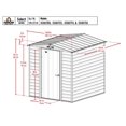 thumbnail image 3 of Arrow Select Steel Storage Shed Steel Storage Shed, 6x7, Sage Green, 3 of 8