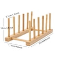 thumbnail image 2 of Agiferg Multifunctional Bamboo Kitchen Dish D rain Rack Tableware Storage Rack, 2 of 2