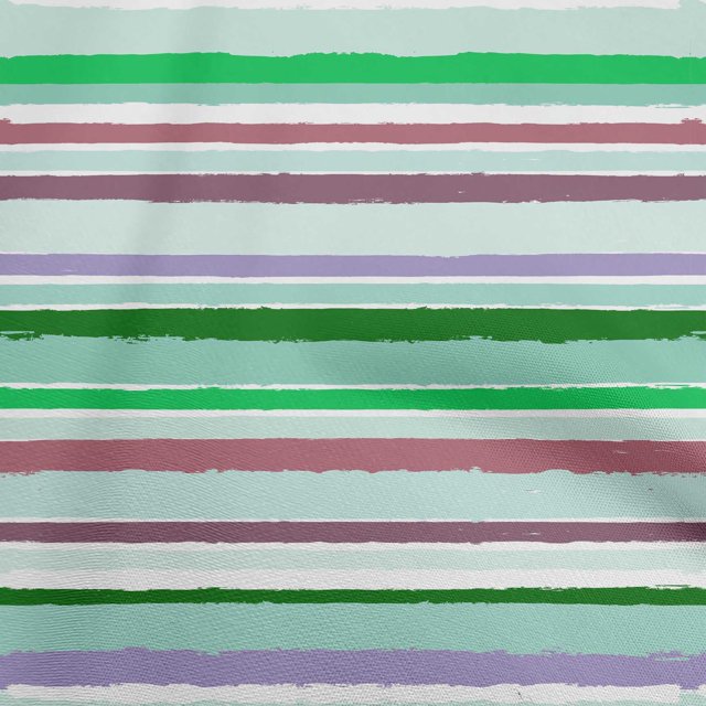 oneOone Tissu Georgette Viscose Vert Géométrique Rayures Inégales Matériel de Robe Tissu Imprimé Tissu au Mètre 42 Pouces de Large