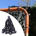 thumbnail image 3 of jinwen 10x Ball Bungee Cords Tent Tarp Fix Rope Tie Down Strap Elastic Rope for Black, 3 of 9