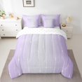 thumbnail image 2 of YST Lilac Purple and Grey Watercolor Bedding Comforter Set, Modern Geometry, 7-Piece, Queen, 2 of 4