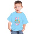 thumbnail image 2 of MeetoTime T-shirt à Manches Courtes de Pâques pour Enfants, Col Rond, Coupe Ample, Imprimé, pour Garçons et Filles, 3 à 14 Ans, 2 of 4