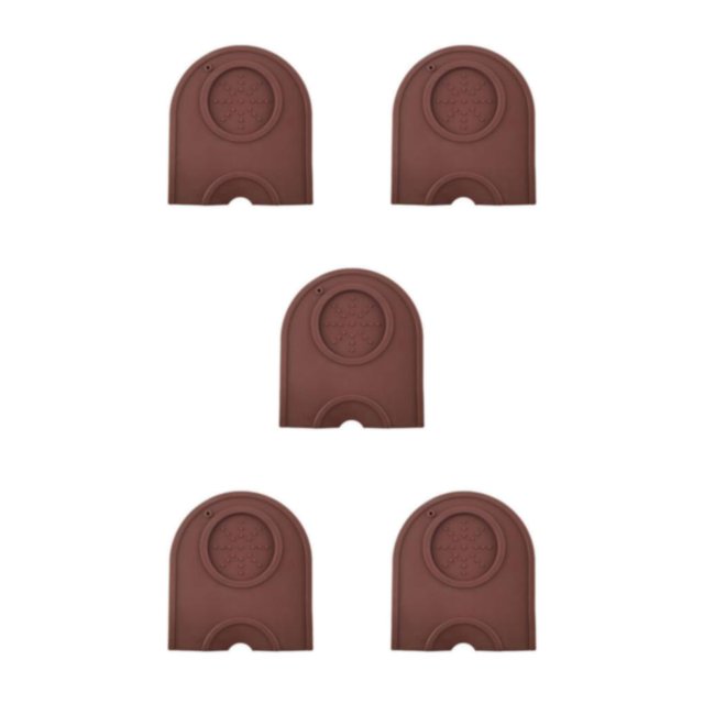 Thinsony Silicone Tamping Mat Easy Cleaning And Non-Slip For Professional Tamping coffee single head S 5Set