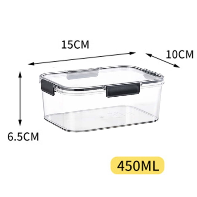 XZNGL Fruit Storage Containers for Fridge Fridge Fruit Storage Containers Transparent Rectangular Preservation Box Refrigerator Storage Box Fruit Bento Box Transparent Sealed Preservation Box