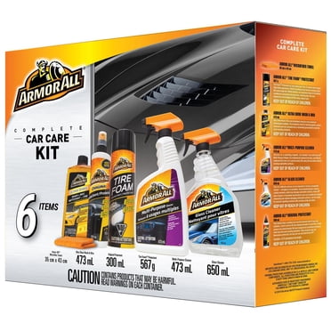 Armor All Trousse-cadeau pour l’entretien Complet De L’Auto, ensemble de 6 pièces