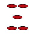 thumbnail image 3 of QualitChoice Housse de Sangle Rembourrée Ceinture de Protection pour Plongée Lunettes de Natation Sports Nautiques Coussin pour Extérieur sous-Marin Rouge 5Set, 3 of 6