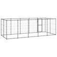 thumbnail image 3 of vidaXL Chenil Extérieur pour Chien en Acier avec Toit 12,1 M2, 3 of 4