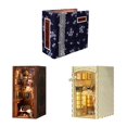 thumbnail image 2 of Bookstore Led Lights Model House Booknook Shelf Insert Puzzles Wooden Retro 3D Eternal DIY Decorations, 2 of 11