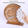 thumbnail image 4 of MYG Wooden Desk Decoration Moon Rotatable Calendar for Perpetual Home Office Decor, 4 of 9