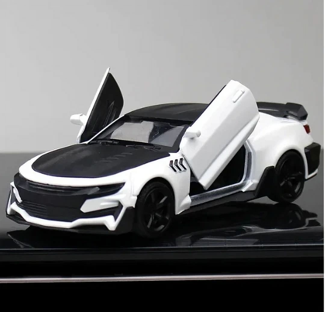 1:36 Chevrolet Camaro High Simulation Alloy Model Car Metal Sedan Die Casting Collection Toy Car Boy Toy Children Gift white boxed