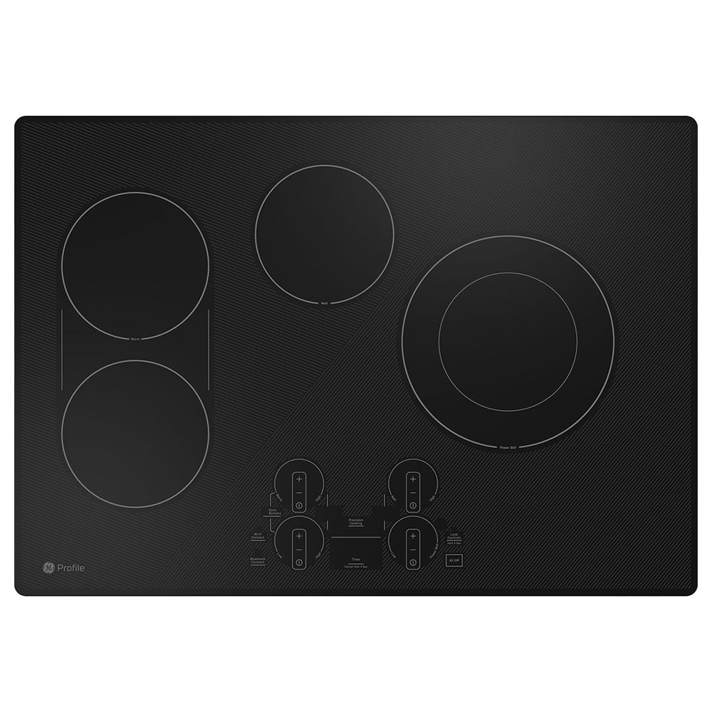 GE Profile 30" Built-in Touch Control Electric Cooktop Black- PEP7030DTBB