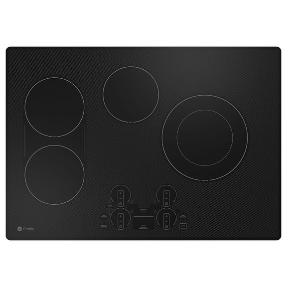GE Profile 30" Built-in Touch Control Electric Cooktop Black- PEP7030DTBB