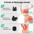 thumbnail image 4 of SNAILAX Cordless Handheld Back Massager with Heat, Deep Tissue Percussion Massager for Pain Relief, Gift, 4 of 8