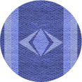 thumbnail image 1 of Ahgly Tapis Rond Lavable en Machine Intérieur Transitionnel Bleu Ciel, 4 Pieds Rond, 1 of 7
