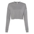 thumbnail image 1 of Bella Plus Canvas B53205077 Womens Cropped Crew Fleece, Deep Heather - 2XL, 1 of 3
