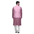 thumbnail image 3 of Atasi Kurta Pyjama pour Homme Veste Col Mandarin Indien Imprimé Ensemble de Tenue Ethnique, 3 of 5
